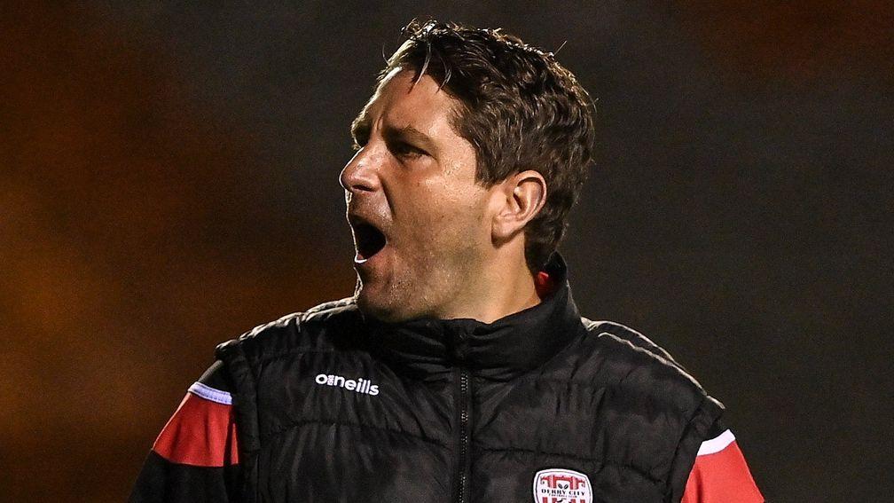 Derry City manager Ruaidhrai Higgins is plotting the downfall of HB Torshavn