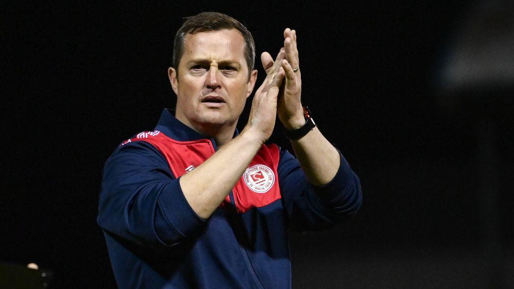St Patrick's Athletic manager Jon Daly